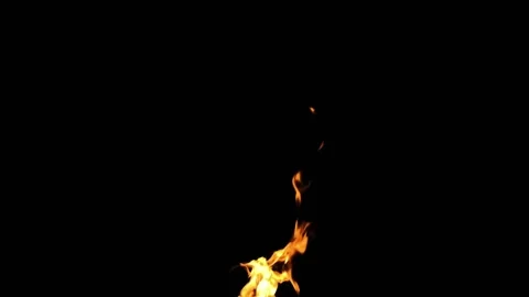 Super slow motion of fire blasts on black background. Filmed on high speed ci Vídeos de archivo 143262056