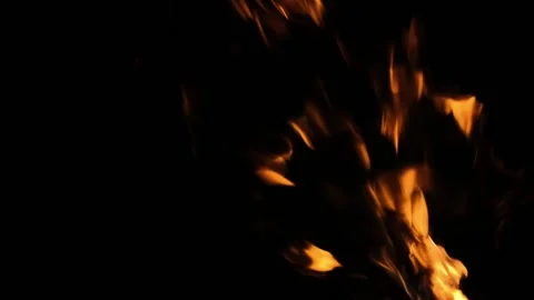 Super slow motion of fire blasts on black background. Filmed on high speed ci Vídeos de archivo 143262278