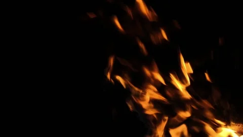 Super slow motion of fire blasts on black background. Filmed on high speed ci Vídeos de archivo 143262279