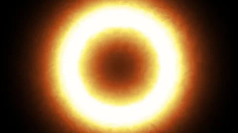 Super slow motion of fire circle isolated on black background. Filmed on high Stock Footage 282589609