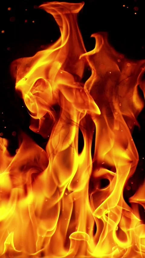 Super Slow Motion of Fire. Stock Footage 293342358
