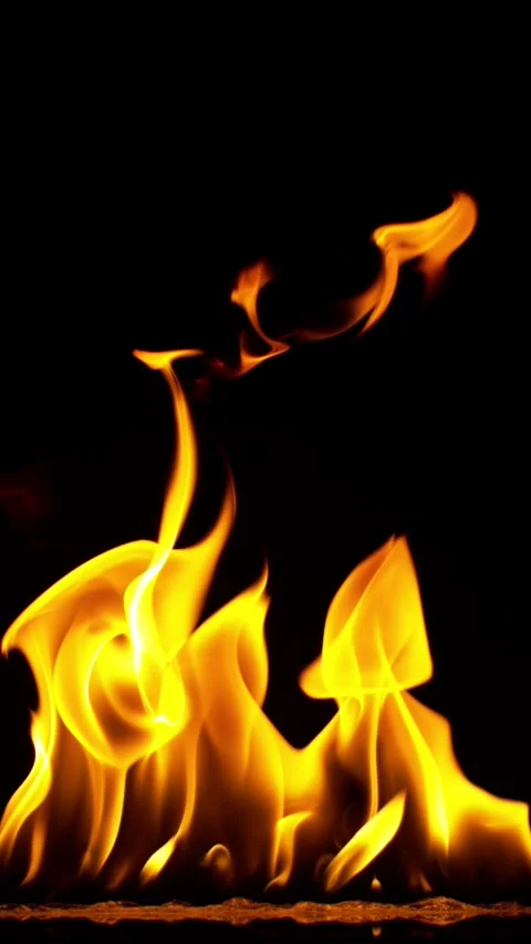 Super Slow Motion of Fire. Stock Footage 293343491
