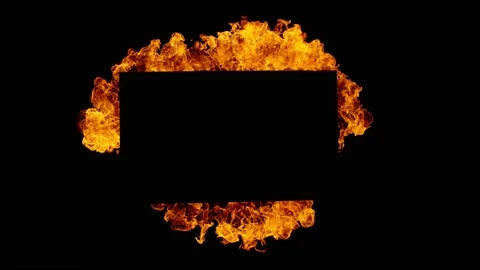 Super slow motion of fire frame isolated... | Stock Video | Pond5