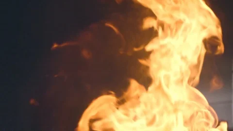 Super slow motion fire/flame close up Video stock 109352211