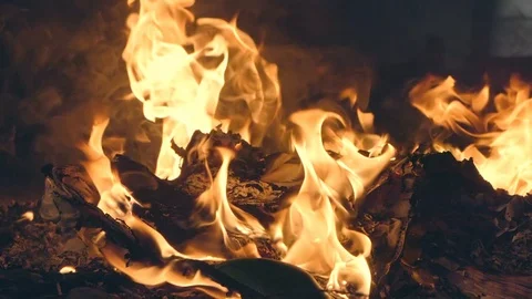 Super slow motion fire/flame close up Stock Footage 109353150