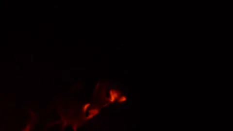 Super slow motion of flames isolated on black background Video stock 293059506