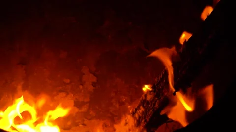 Super slow motion of flames isolated on black background Stock Footage 293059889