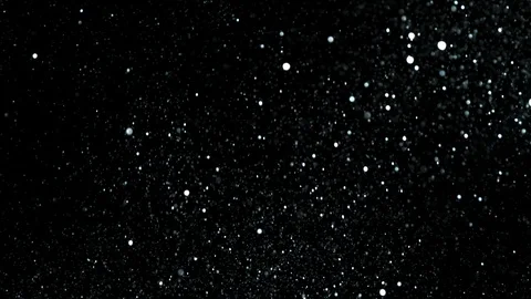 Super slow motion of glittering silver particles on black background Stock Footage 99017120