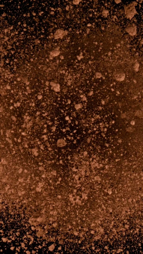 Super slow motion of ground coffee powder explosion. Stock Footage 286018820