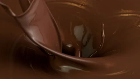 Super slow motion of hot chocolate. Stock Footage 150170684