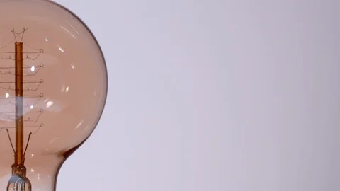 Super slow motion of light bulb being lighted up, 1000 fps Stock Footage 90666326