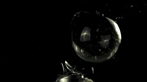 Super slow motion light bulb exploded. Stock Footage 271275688