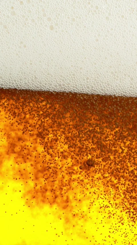 Super Slow Motion of Macro Shot of Pouring Beer Drink, Close-up. Stock Footage 311190322