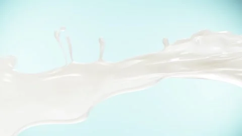 Super slow motion of mixing cream or milk in detail. Stock Footage 247703553