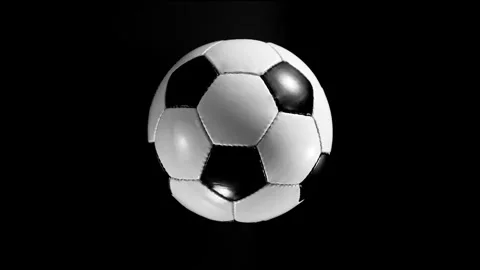 Super Slow Motion of Moving Soccer Ball. Stock Footage 305240632