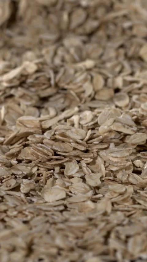 Super slow motion, Oat Flakes Cascading Slow Motion Closeup, Super Slowmotion Stock Footage 330273518
