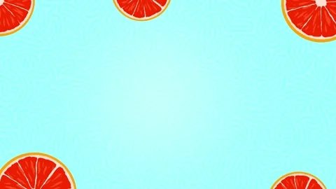 Super Slow Motion of Orange Slices surround the frame Stock Footage 257171601