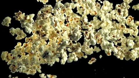 Super slow motion popcorn Stock Footage 271526168