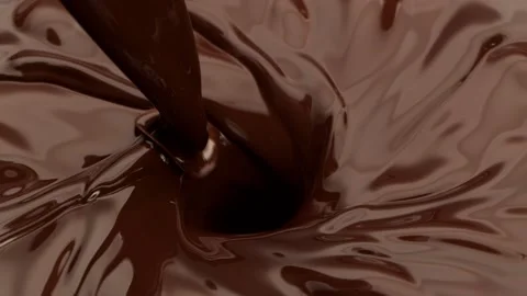 Super slow motion of pouring dark hot chocolate. Stock Footage 200831247