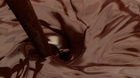 Super slow motion of pouring dark hot chocolate. Stock Footage 200832601