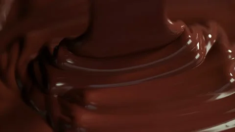 Super slow motion of pouring hot chocolate. Stock Footage 139625529