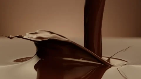 Super Slow Motion of Pouring Melted Hot Chocolate. Stock Footage 247703687