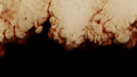 Super slow motion of pouring milk into coffee drink Stock Footage 157607463