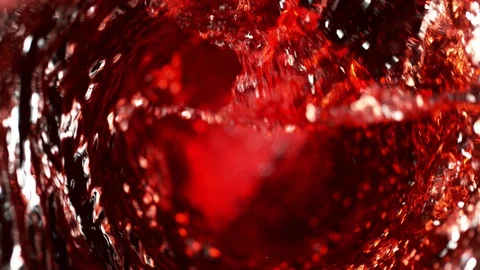 Super slow motion of pouring red wine in twister shape. Stock Footage 108790057