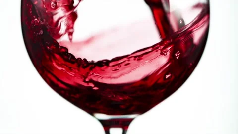 Super slow motion of pouring red wine in detail. Stock Footage 165294197