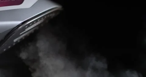 Super slow motion, Refined Metallic Shape Emitting Gentle Vapor Diffusion Across Stock Footage 331721001
