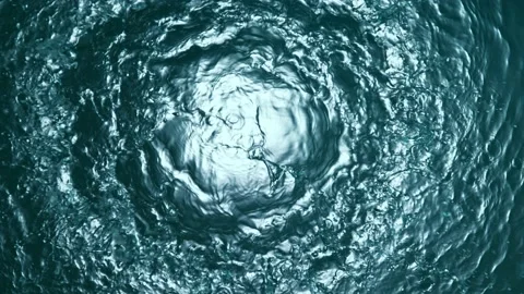 Super slow motion of rotating water in twister shape Stock Footage 194180649