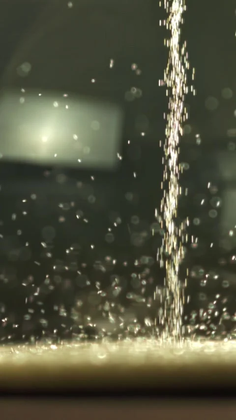 Super slow motion sand fall in the hourglass. Filmed on a high-speed camera at Stock Footage 335372805
