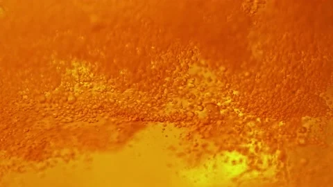 Super Slow Motion Shot of Abstract Beer Background at 1000fps. Stock Footage 159163736