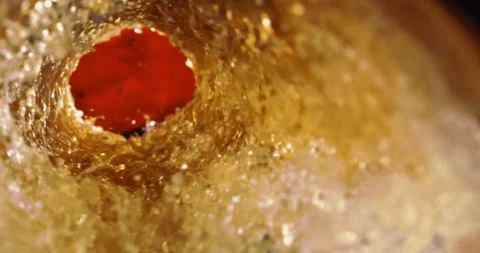 Super Slow Motion Shot of Beer Vortex Video stock 245630018