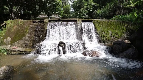 Super slow motion shot. Close up water fall Stock Footage 112654681