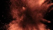 Super Slow Motion Shot Of Cocoa Powder Explosion Isolated On Black Background At Stock Footage