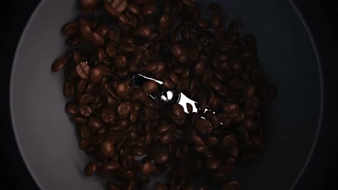 Super Slow Motion Shot of Coffee Grinder on Studio Background Stock Footage 230100699