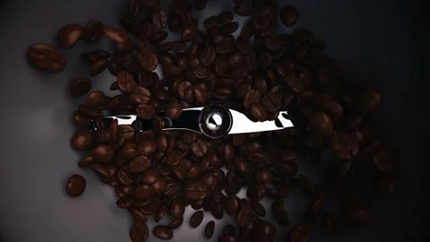 Super Slow Motion Shot of Coffee Grinder on Studio Background Stock Footage 230100779