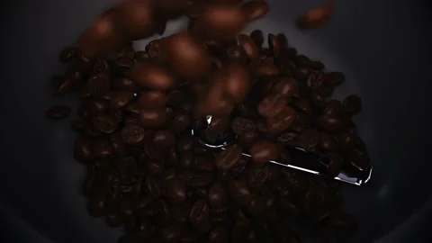 Super Slow Motion Shot of Coffee Grinder on Studio Background Stock Footage 230100816