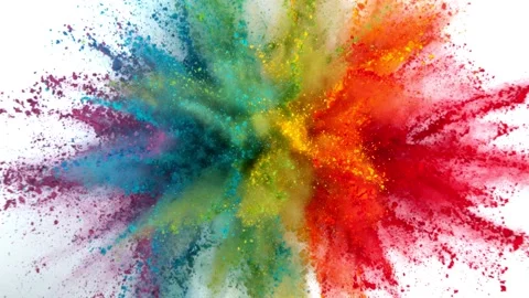 Color Explosion White Stock Video Footage | Royalty Free Color Explosion  White Videos | Pond5