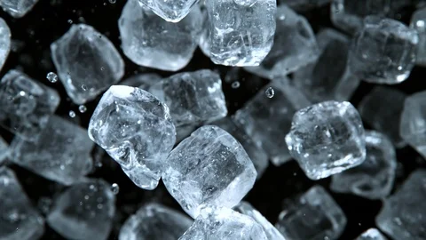 Super Slow Motion Shot of Exploding Crushed Ice Towards Camera at 1000fps. Video stock 120809469
