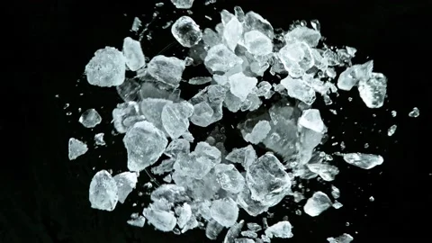 Super Slow Motion Shot of Exploding Crushed Ice Stock Footage 134591572