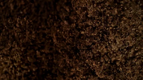 Super Slow Motion Shot of Exploding Soil Towards Camera at 1000fps. Stock Footage 326920988