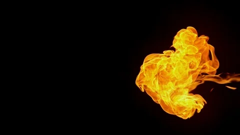 Super Slow Motion shot of Fire Flame at 1000fps. Stock Footage 114639798