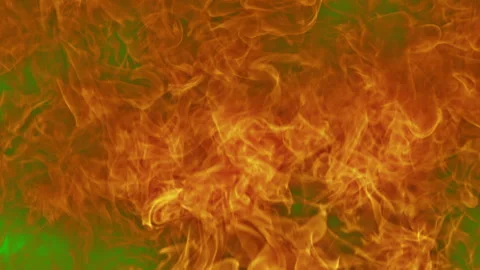 Super Slow Motion Shot of Fire Flames on Green Screen and White Background at Stock Footage 341832040