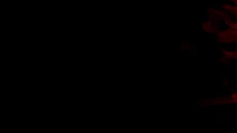 Super Slow Motion Shot of Fireball Transition Isolated on Black Background at Stock Footage 317745012