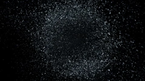 Super Slow Motion Shot of Glittering Particles with Camera Rotation at 1000fps Stock Footage 283256609