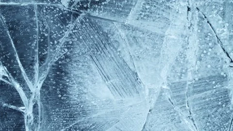 Super Slow Motion Shot of Ice Breaking at 1000 fps. Stock Footage 146360068