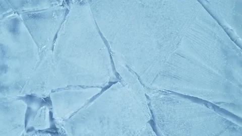 Super Slow Motion Shot of Ice Breaking at 1000 fps. Stock Footage 147629626