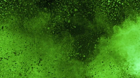 Super Slow Motion Shot of Matcha Powder Exploded Towards Camera at 1000fps. Vidéo 313877505
